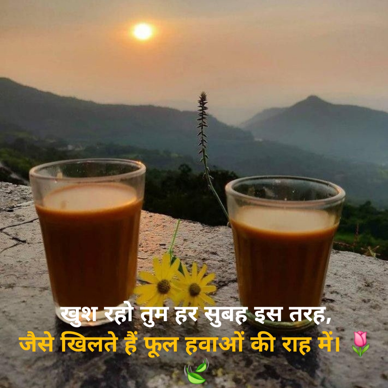 गुड मॉर्निंग शायरी दो लाइन