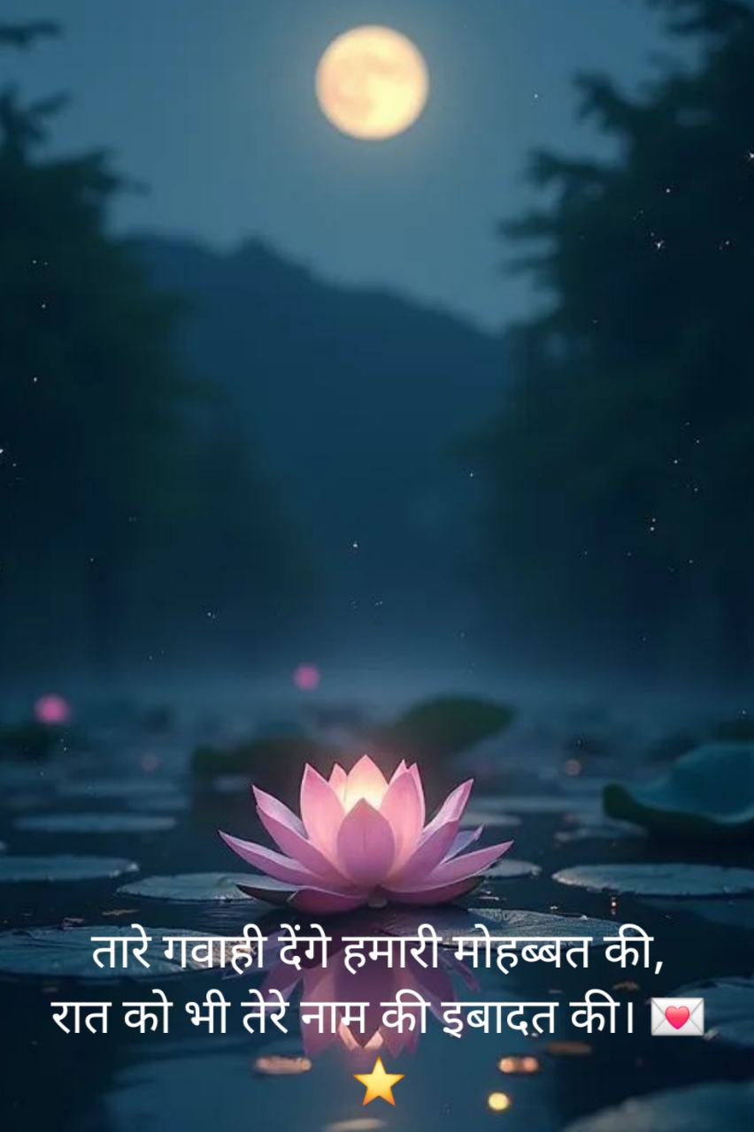 खूबसूरत गुड नाईट शायरी 2 लाइन