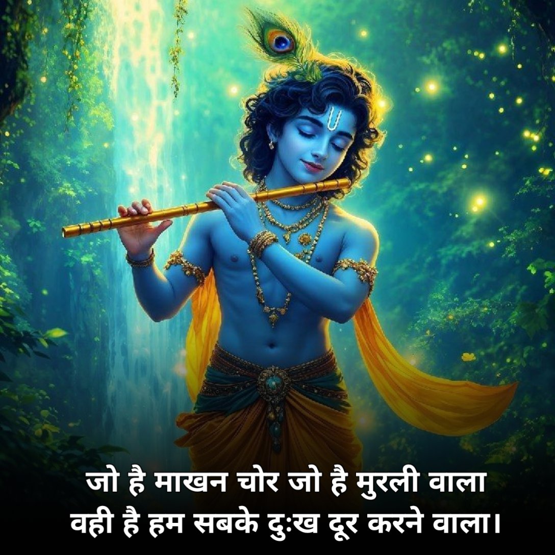 Lord krishna shayari in Hindi 