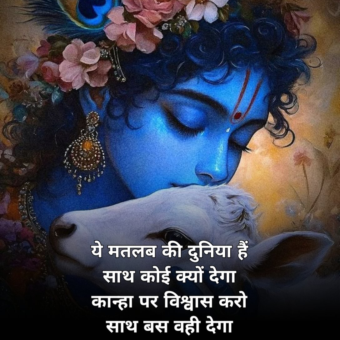 Lord krishna shayari in Hindi 