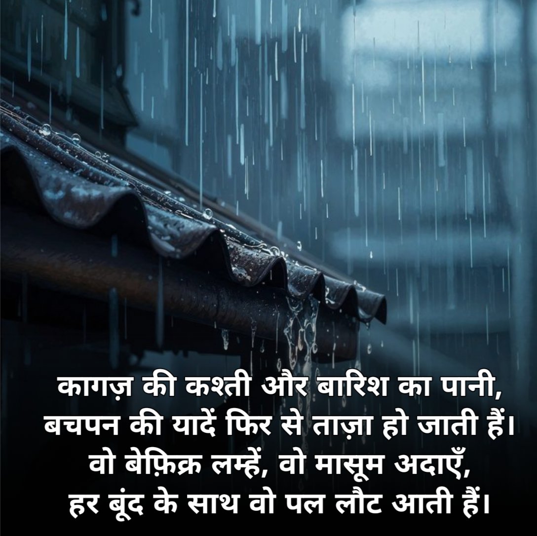 Barish Shayari in Hindi 