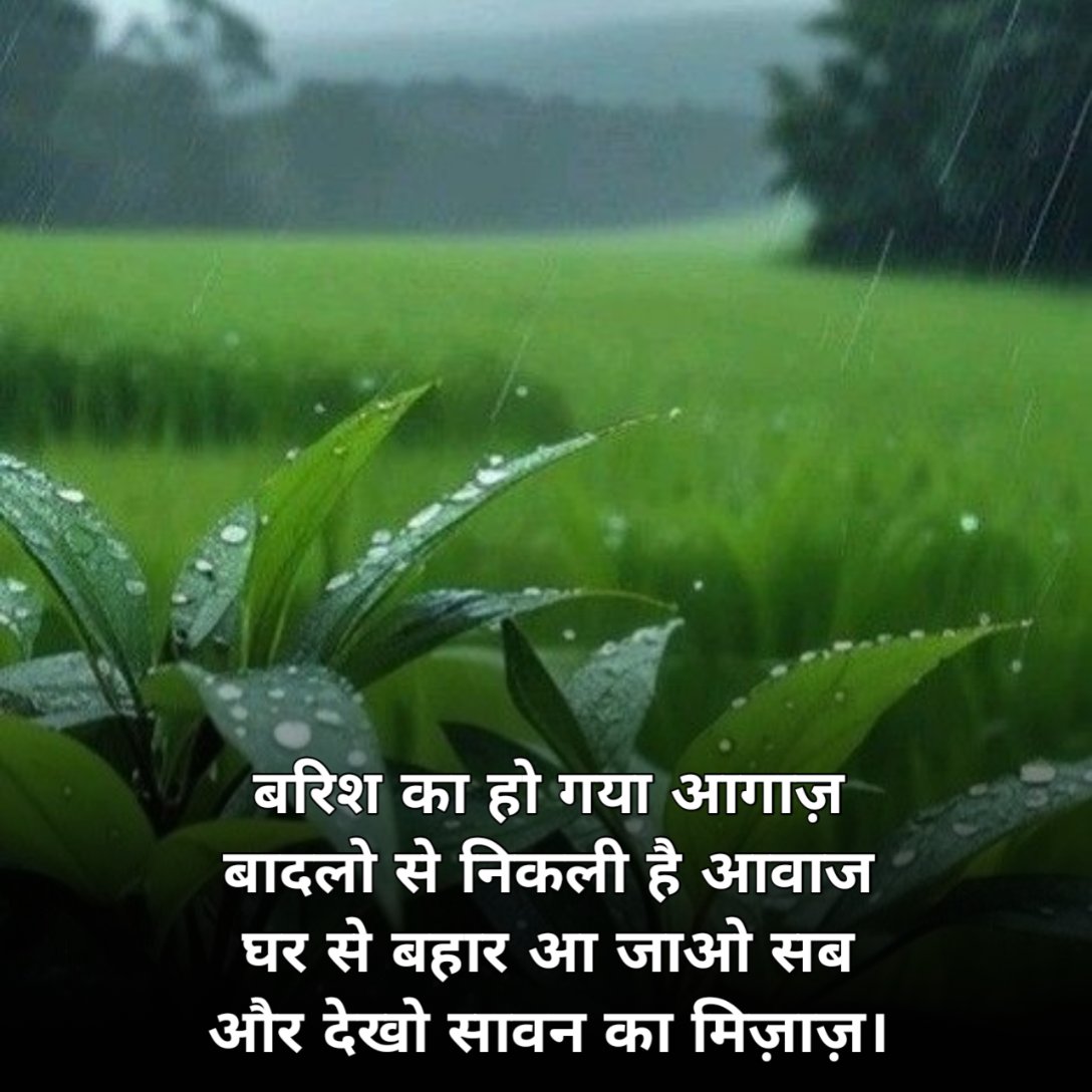 सावन की बारिश शायरी