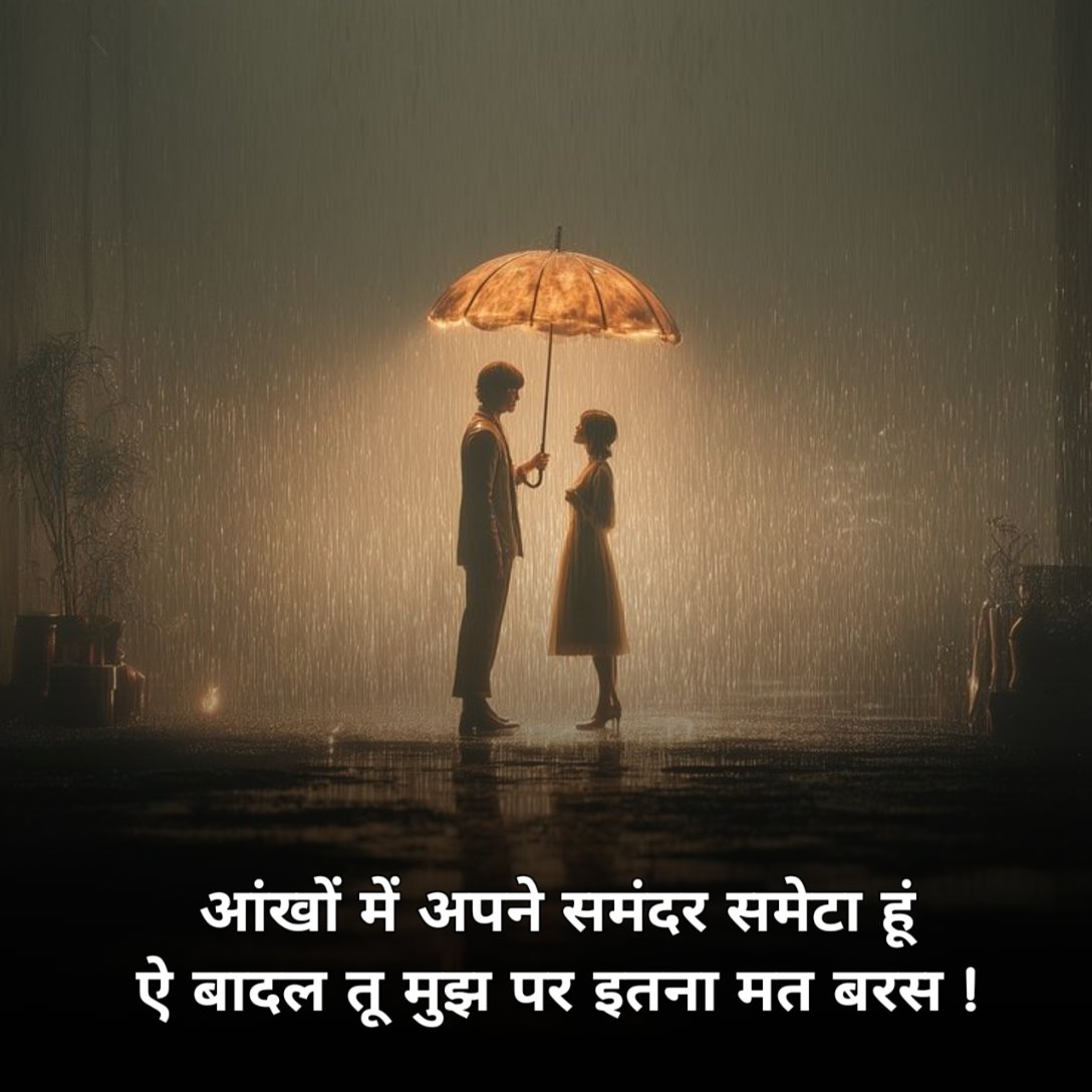 खूबसूरत बारिश शायरी