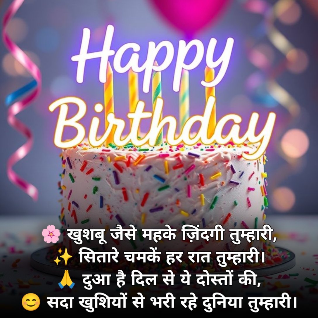 Happy Birthday Shayari in Hindi