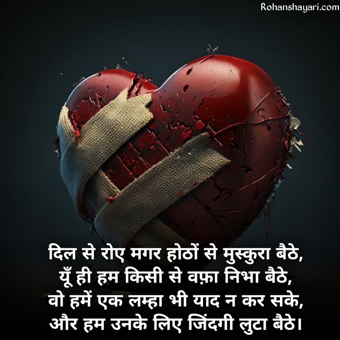 Broken Heart Shayari in Hindi 